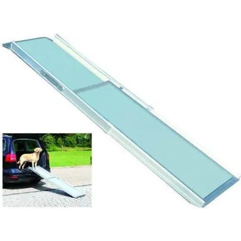 Trixie Loopplank Auto Telescopisch (Tot 120Kg) - 100-180x43 cm - Grijs