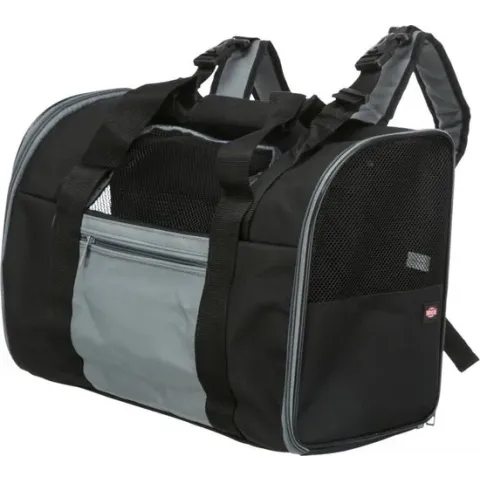 Trixie Rugzak Connor Tot 8 Kg Zwart / Grijs - 42X21X29 CM