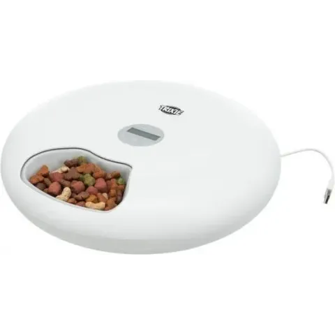 Trixie voerautomaat tx5 6 maaltijden 180 ml wit 32x32x8 cm