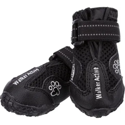 Trixie Walker Active Hondenschoen - Zwart - Maat M - 5,5 cm