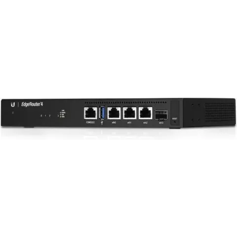 Ubiquiti Networks EdgeRouter 4 bedrade router Gigabit Ethernet Zwart