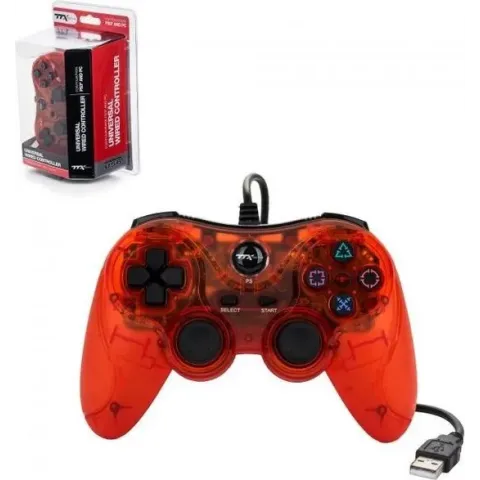 Universal Wired USB Controller Clear Red (TTX Tech)