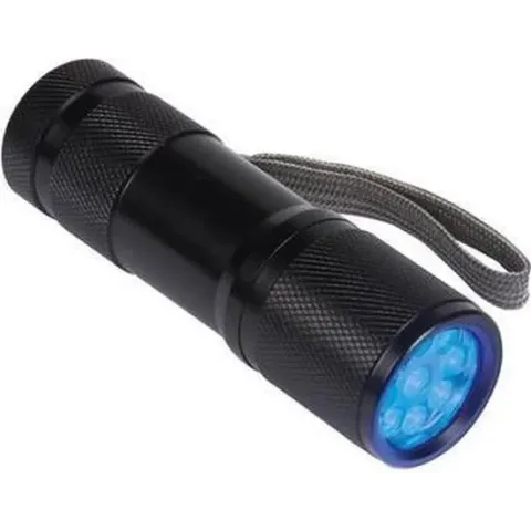 UV zaklamp met 9 ultraviolet leds