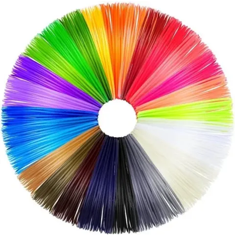 ValeDelucs PLA Filament 1.75mm - 3D Pen Vullingen - 60 meter 20 Kleuren van 3 meter - Navulling - Vulling voor 3D pennen
