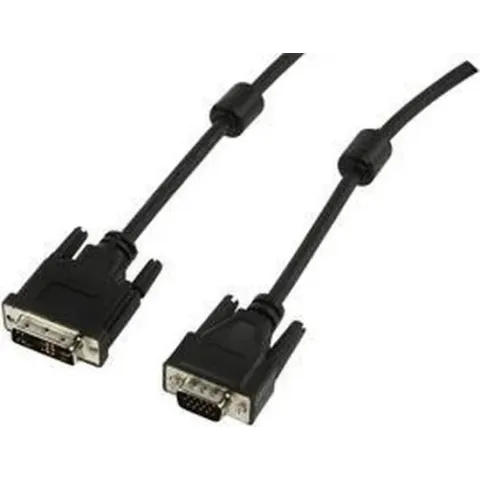 Valueline CABLE-195 video kabel adapter 1,8 m DVI-A VGA (D-Sub) Zwart