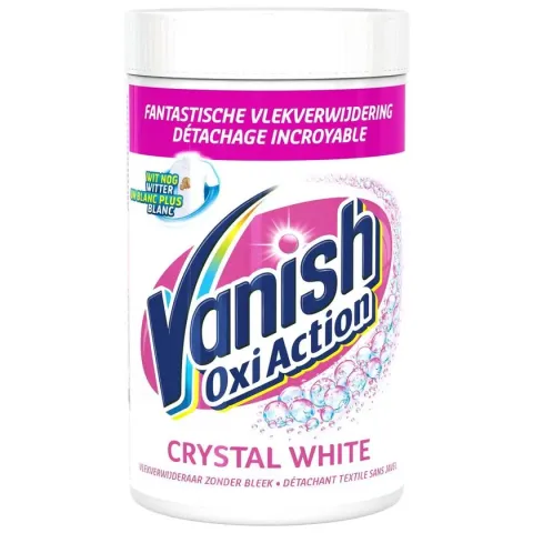 Vanish Oxi Action Crystal White Base Poeder - Voor Witte Was - 1,5 kg