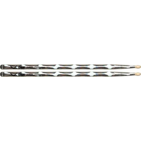 Vater VCS5A Color Wrap 5A Silver Optic, houten tip - Drumstokken