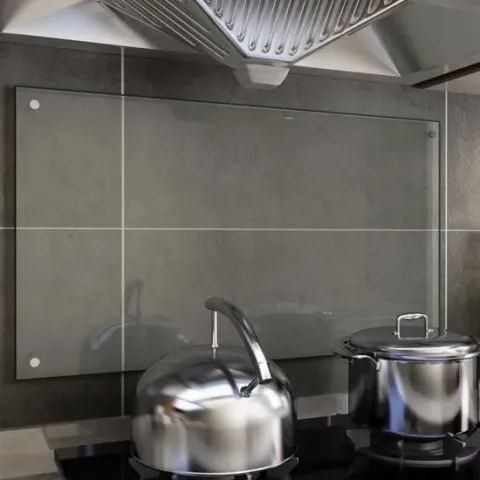 VDXL Spatscherm keuken 70x40 cm gehard glas transparant