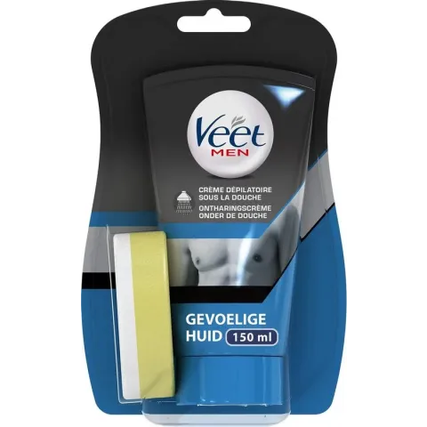 Veet Ontharingscreme - Man - Gevoelige Huid - In Shower - 150 ml