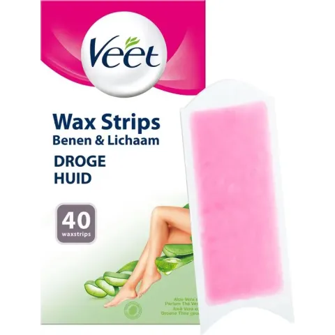 Veet Ontharingsstrips - Benen & Lichaam - Droge Huid - Easy-Gelwax - 40 stuks