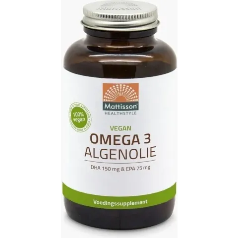 Vegan Omega-3 Algenolie - DHA 150mg & EPA 75mg - 180 capsules