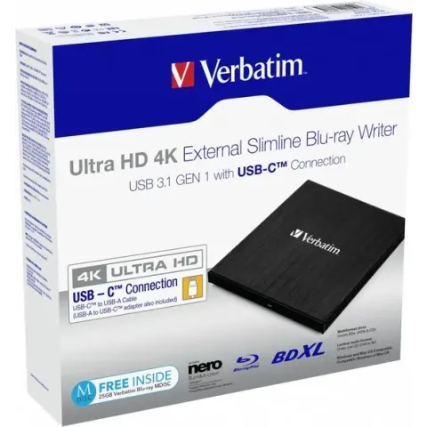 Verbatim 43888 optisch schijfstation Zwart Blu-Ray DVD Combo