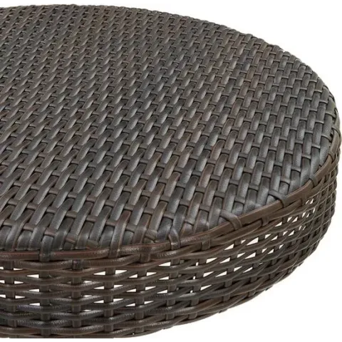 vidaXL 5-delige Tuinbarset met kussens poly rattan bruin