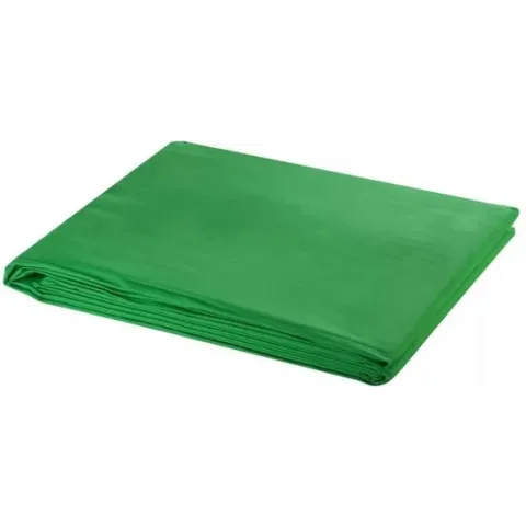 vidaXL Achtergrond chromakey 600x300 cm katoen groen
