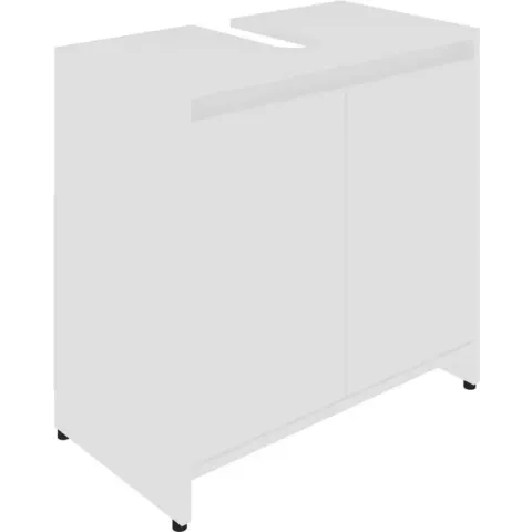 vidaXL Badkamerkast 60x33x58 cm spaanplaat wit