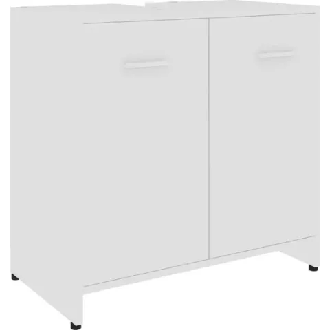 vidaXL Badkamerkast 60x33x58 cm spaanplaat wit