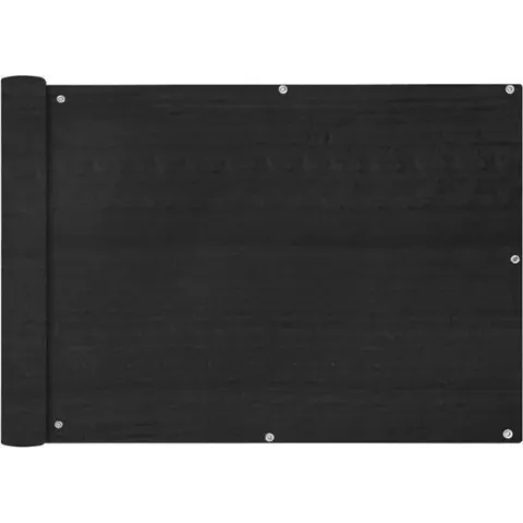 vidaXL Balkonscherm HDPE 75x600 cm antraciet