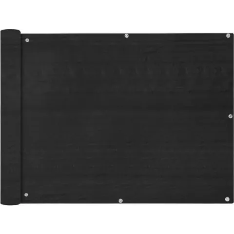 vidaXL Balkonscherm HDPE 90x400 cm antraciet