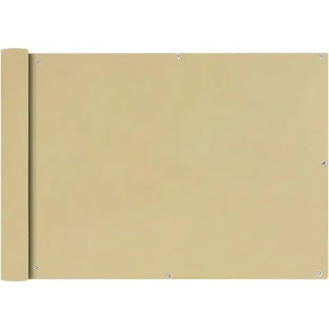 vidaXL Balkonscherm Oxford textiel 75x400 cm beige