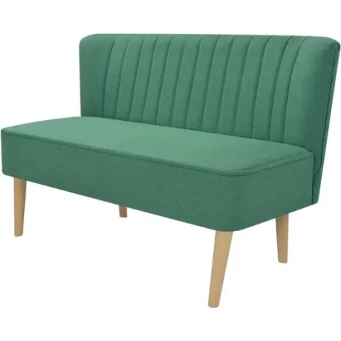 vidaXL Bank 117x55.5x77 cm stof groen