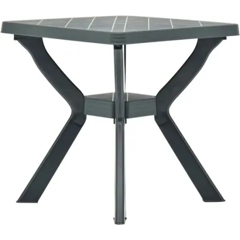 vidaXL Bistrotafel 70x70x72 cm kunststof groen