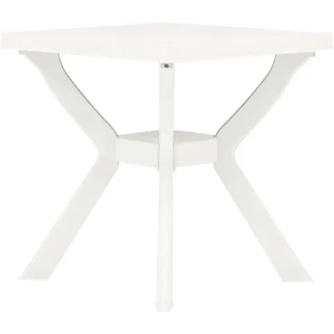 vidaXL Bistrotafel 70x70x72 cm kunststof wit