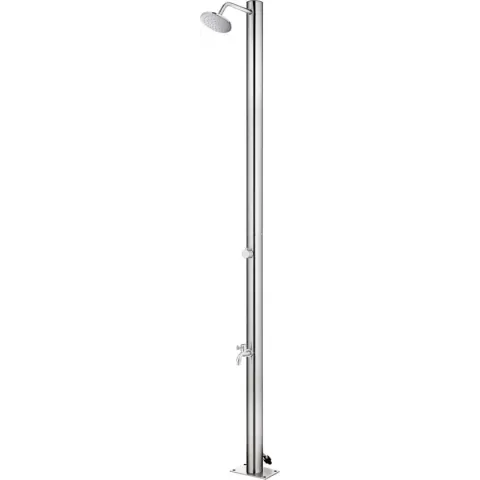 vidaXL Buitendouche 215 cm roestvrij staal