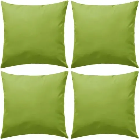 vidaXL Buitenkussens 45x45 cm appeltjesgroen 4 st
