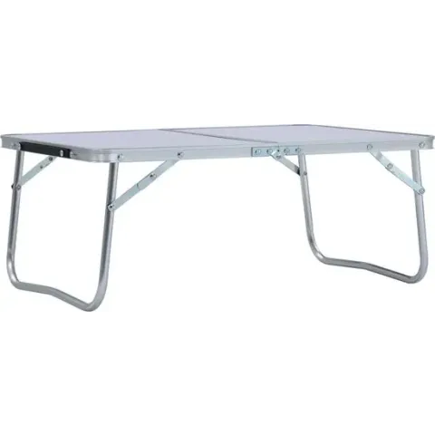 vidaXL Campingtafel inklapbaar 60x40 cm aluminium wit