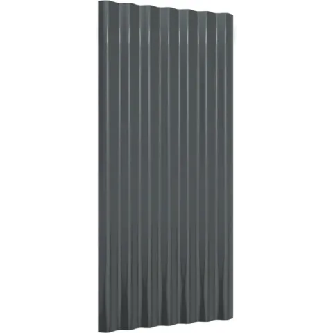 vidaXL Dakpanelen 36 st 80x36 cm gepoedercoat staal antracietkleurig