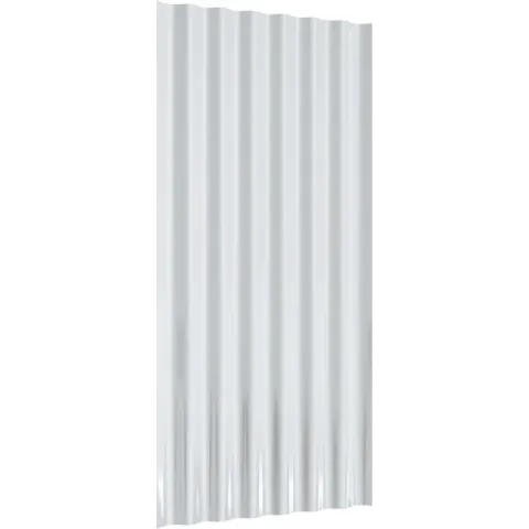 vidaXL Dakpanelen 36 st 80x36 cm gepoedercoat staal grijs