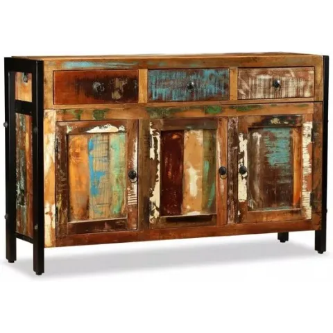 vidaXL Dressoir - 120x35x76 cm - Massief Gerecycled Hout - VDXL_243984