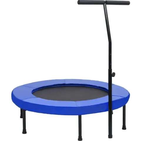 vidaXL Fitnesstrampoline met handgreep en veiligheidsmat 102 cm