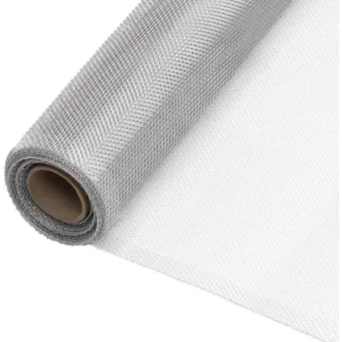 vidaXL Gaas 100x2000 cm aluminium zilverkleurig