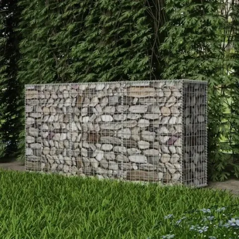 vidaXL Gabion mand 200x50x100 cm gegalvaniseerd staal