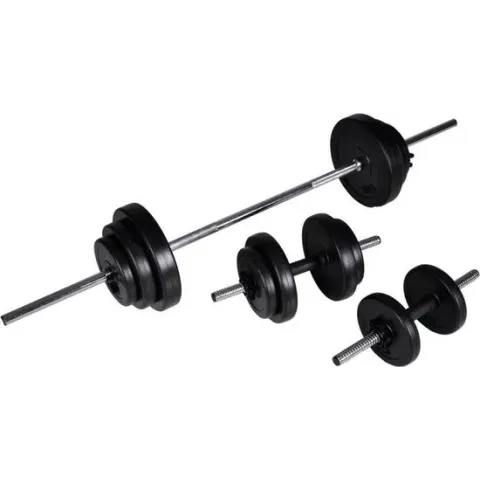 vidaXL - Halterset / Dumbbell set - Totaal 30,5 kg