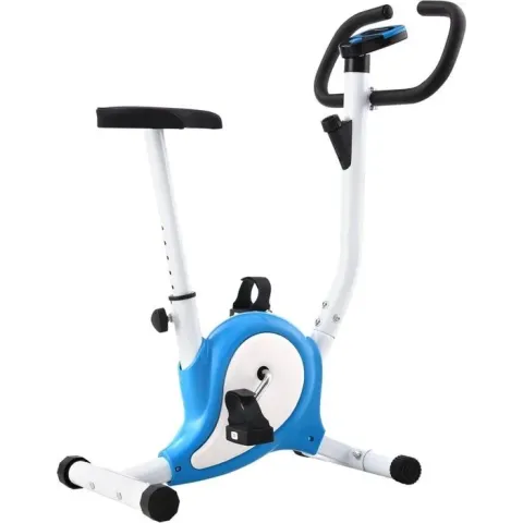 vidaXL Hometrainer met bandweerstand blauw