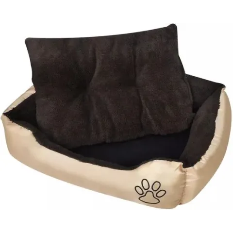vidaXL Hondenmand bruin en Beige XXL