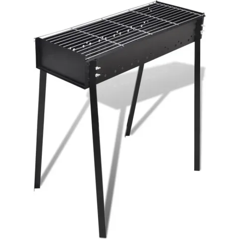 vidaXL Houtskoolbarbeque - 75x28 - Zwart