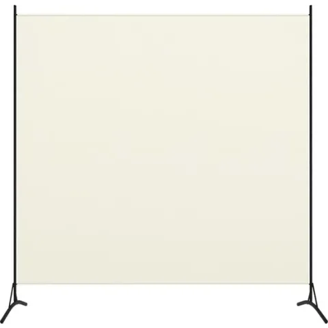 vidaXL Kamerscherm met 1 paneel 175x180 cm crèmewit