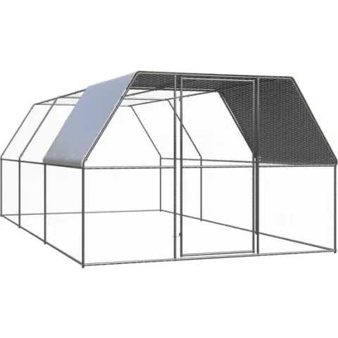 vidaXL Kippenhok 3x6x2 m gegalvaniseerd staal