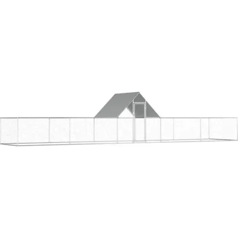 vidaXL Kippenren 10x2x2 m gegalvaniseerd staal