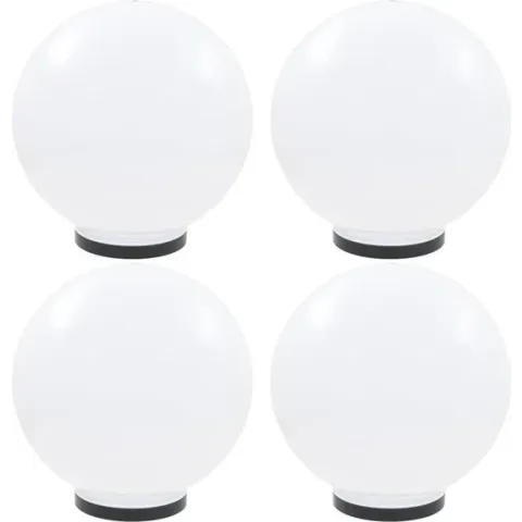vidaXL LED-bollampen 4 st rond 40 cm PMMA