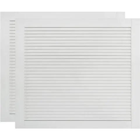 vidaXL Louvredeuren 2 st 39.5x49.4 cm massief grenenhout wit