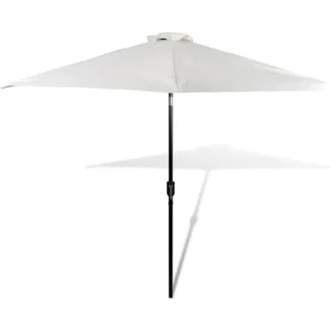 vidaXL Parasol met stalen paal 3 m zandwit
