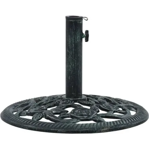 vidaXL Parasolvoet 9 kg 40 cm gietijzer groen