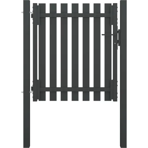 vidaXL Poort 1x1.25 m staal antraciet