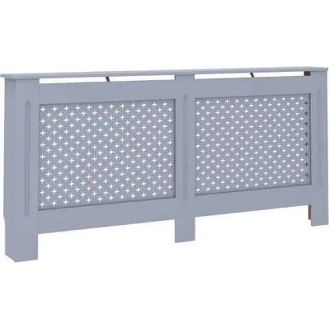 vidaXL Radiatorombouw 172x19x81 cm MDF antraciet