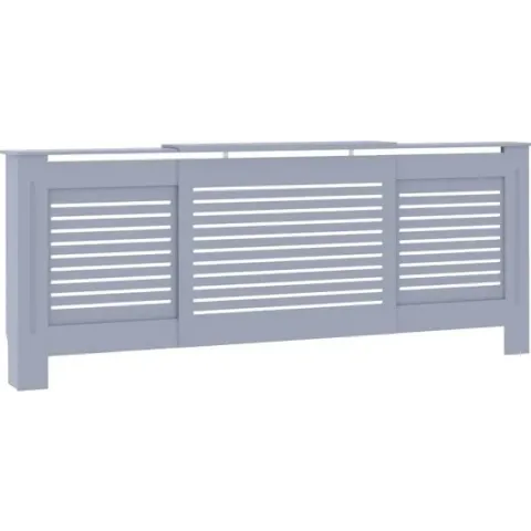 vidaXL Radiatorombouw 205 cm MDF grijs  VDXL_325553