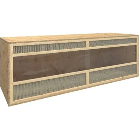 vidaXL Terrarium 144x46x48 cm bewerkt hout
